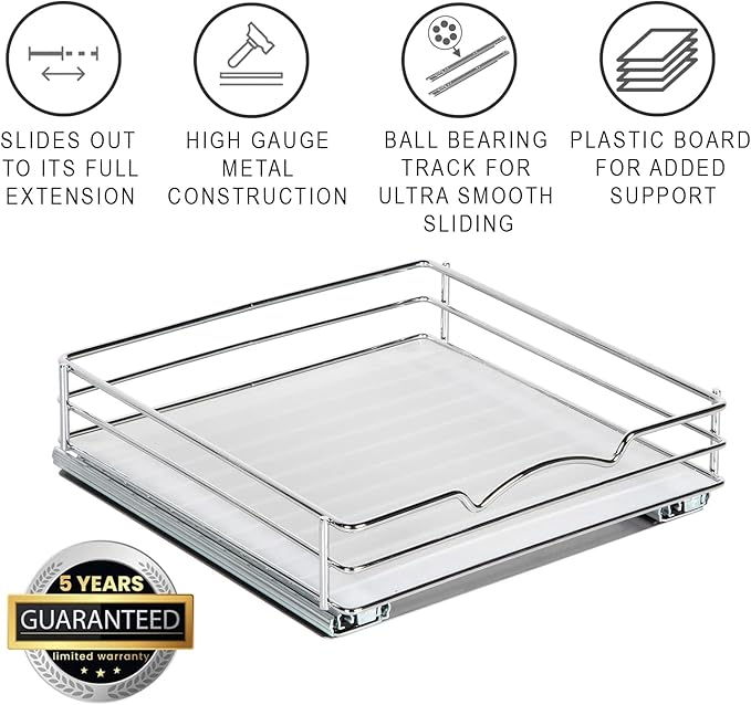 Pull Out Cabinet Organizer for Spices, Cans - Image 2