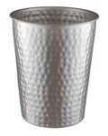 Monarch Abode Pewter Hand Hammered Metal Wastebasket by MonarchAbode