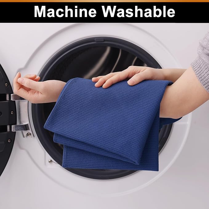 Homaxy 100% Cotton Kitchen Towels and Dishcloths Set - Image 5