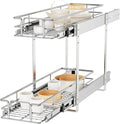 ROOMTEC Individual Pull Out Cabinet Organizer, 2 Tier Spice Rack Organizer by ROOMTEC