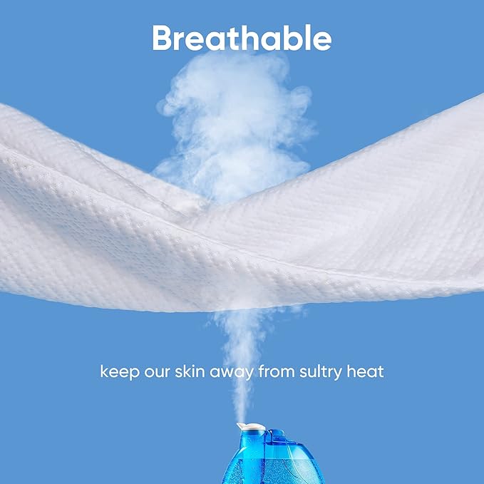 Hanherry 100% Waterproof Mattress Protector Queen Size, Mattress Cover 3D Air - Image 5