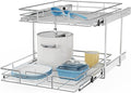 ROOMTEC Individual Pull Out Cabinet Organizer, 2 Tier Spice Rack Organizer by ROOMTEC