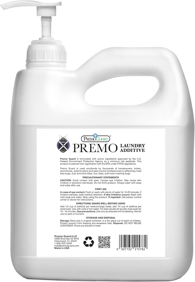 Premo Guard Bed Bug, Mite & Lice Laundry Detergent Additive 128 oz – Child & - Image 2