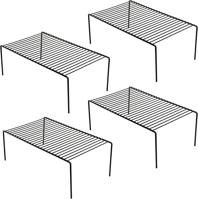 iPEGTOP 4-Pack 15.7 x 9.4 Inch Rustproof Metal Wire Kitchen Storage Shelves – - Image 8