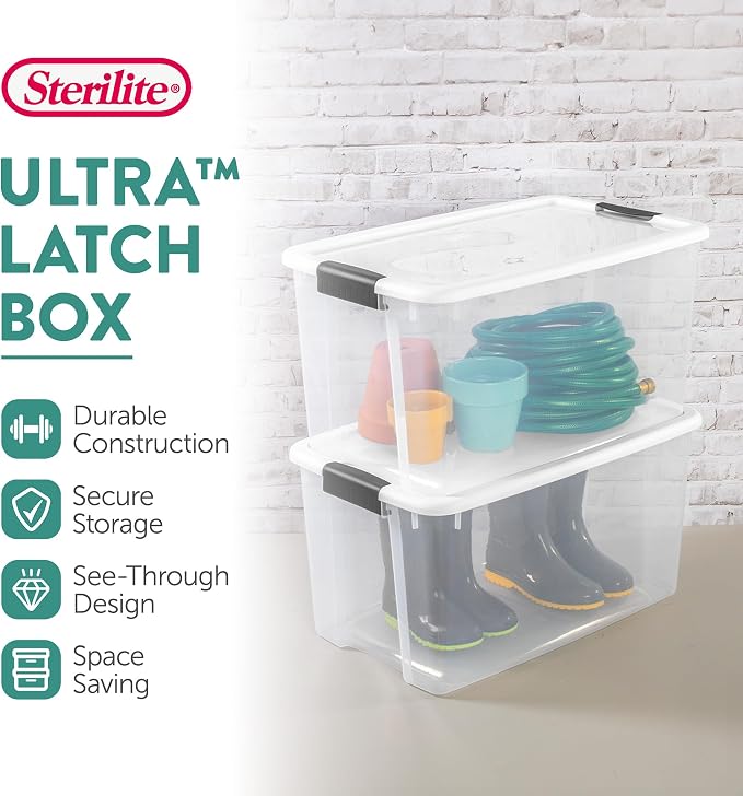 Sterilite 24-Pack Ultra Latching Box, Storage Bins - Image 2