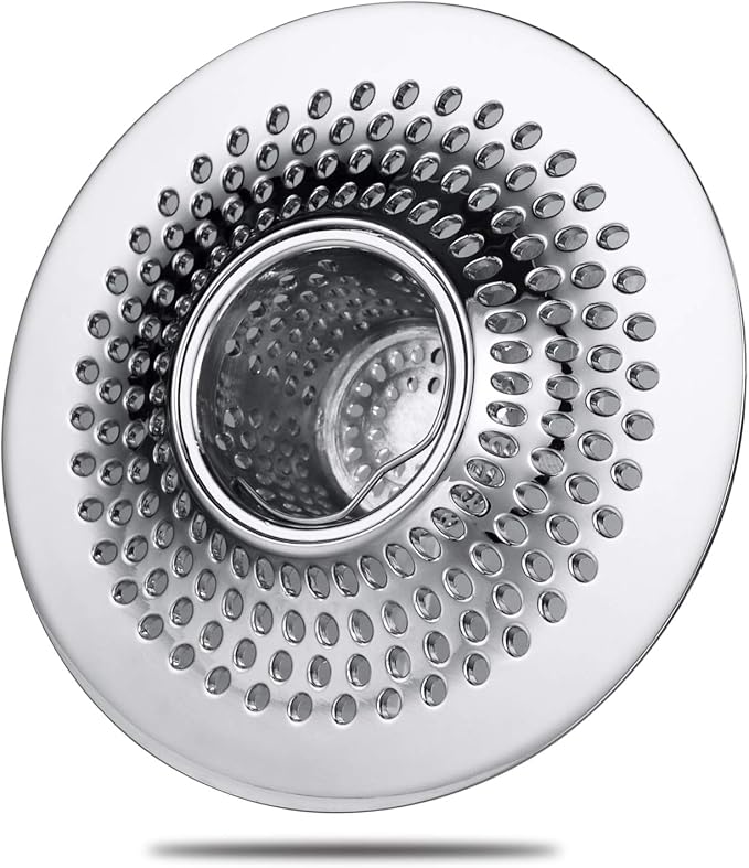 MFTEK Drain Hair Catcher Tub Drain Protector, Stainless Steel Bathtub Shower by MFTEK