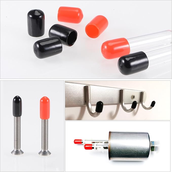 uxcell 20pcs Rubber End Caps 30mm ID Vinyl Round Tube Bolt Cap Cover Screw - Image 5