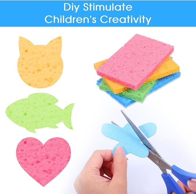 100pcs Kitchen Sponges Bulk Natural Sponges - Image 3