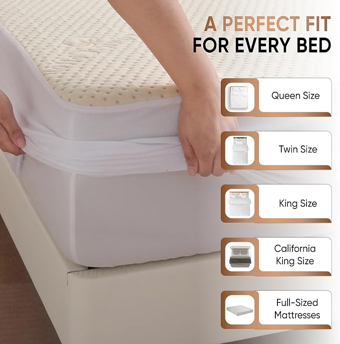 Luxury Waterproof Organic Mattress Protector Twin XL - Image 5