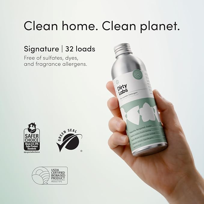 Dirty Labs | Signature Scent | Bio-Liquid Laundry Detergent | 32 Loads | - Image 3