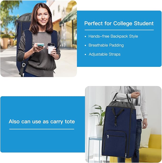 Bukere Laundry Basket, Laundry Backpack Bag - Image 3