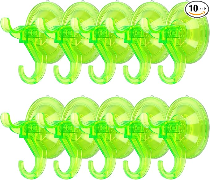 Antimbee Suction Hooks, 10 Pack Reusable Hangers, Removable Small Suction Cups by Antimbee