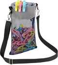 Mesh Clothespin Bag with Hooks Hanging Clothes Pin Bag with Drawstring Closure by AFUOWER