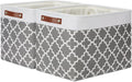 DULLEMELO Foldable Nursery Storage Baskets Canvas Storage Bins by DULLEMELO