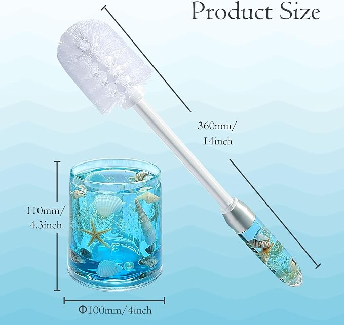 FONMY Toilet Brush and Holder Acrylic - Image 3