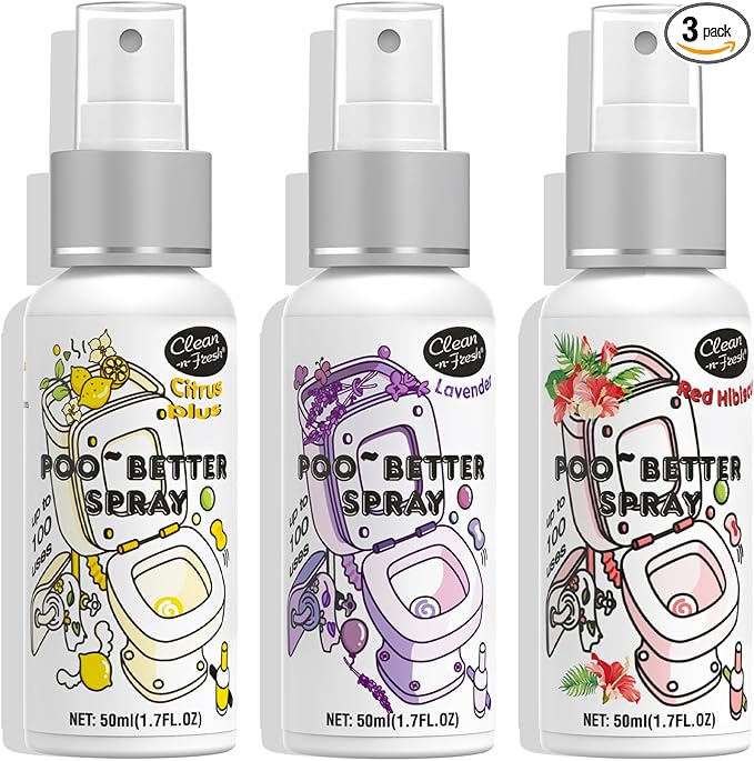 Clean-n-Fresh Toilet Spray, Variety Pack of 3 by Clean-n-Fresh