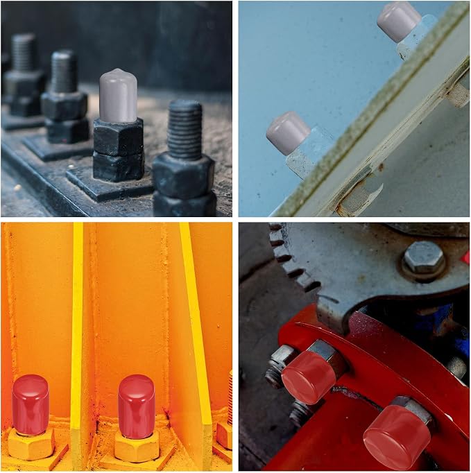uxcell 20pcs Rubber End Caps 32mm ID Vinyl PVC Round Tube Bolt Cap Cover Screw - Image 6