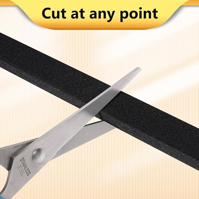 32Feet Weather Stripping Door Seal Strip, Strong Adhesive, Lightproof, - Image 4