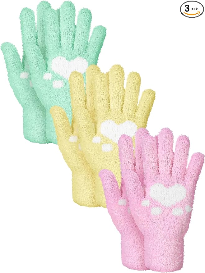 Patelai 3 Pairs Microfiber Plant Dusting Gloves Leaf Cleaning Gloves by Patelai