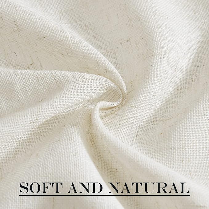 NICETOWN Linen Blend Small Window Curtains - Image 8