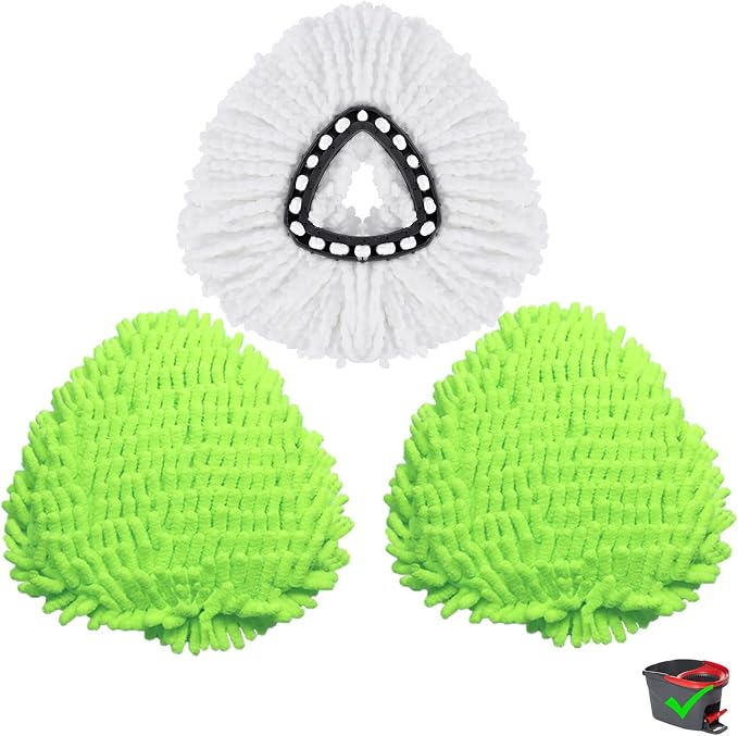 3 Pack Mop Replacment Heads for O-Ceda Mop Replace Head Spin Mop Heads by Unknown