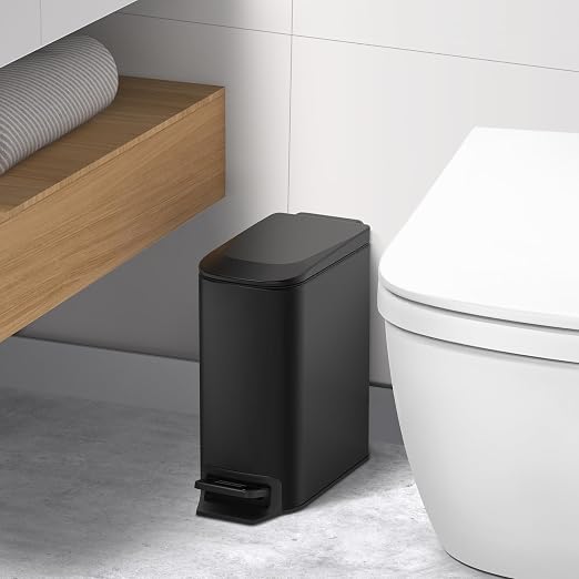 TIPGO Slim Bathroom Trash Can - Image 5