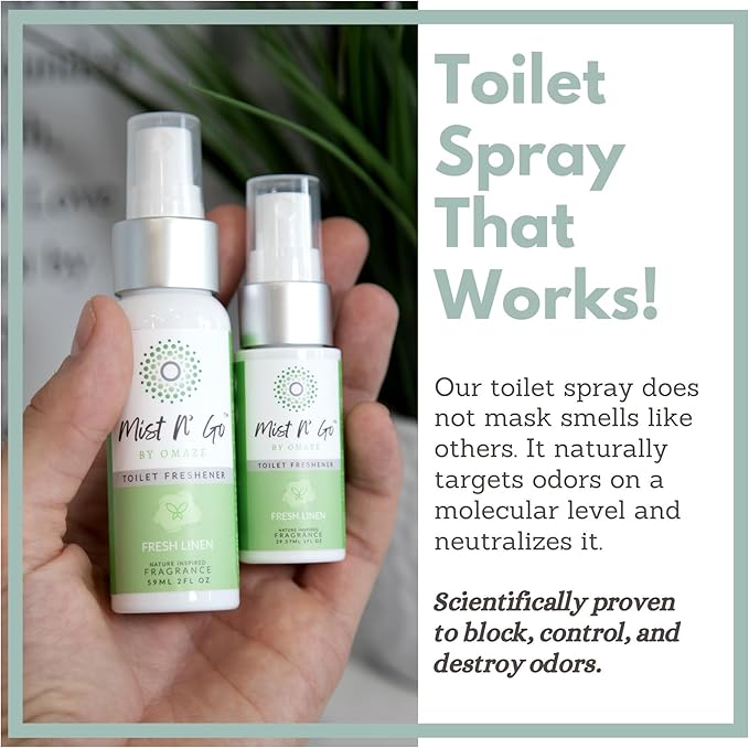 Mist N' Go Omaze Travel Toilet Spray Odor Eliminator - Image 3