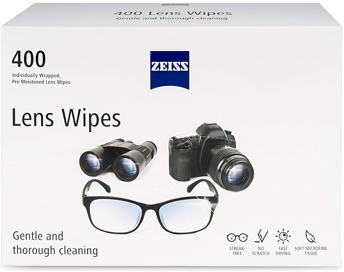 ZEISS Pre-Moistened Alcohol Wipes, Glasses Cleaner by ZEISS