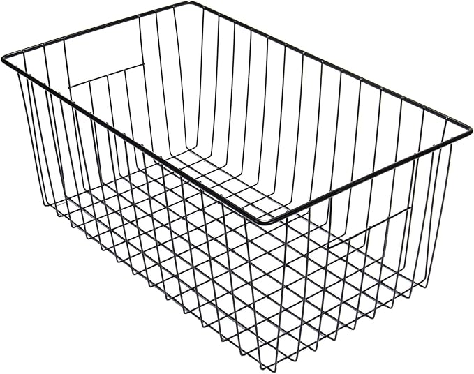 16" L x 12" W Wider Freezer Storage Organizer Baskets Container, Deep Metal - Image 5
