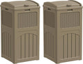 YESHOMY 2 Pack Outdoor Trash Can by SearchallYESHOMY