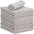 Superio Cotton Terry Washcloths Grey Towels 100% Cotton Cleaning Cloth 16" Rags by Superio