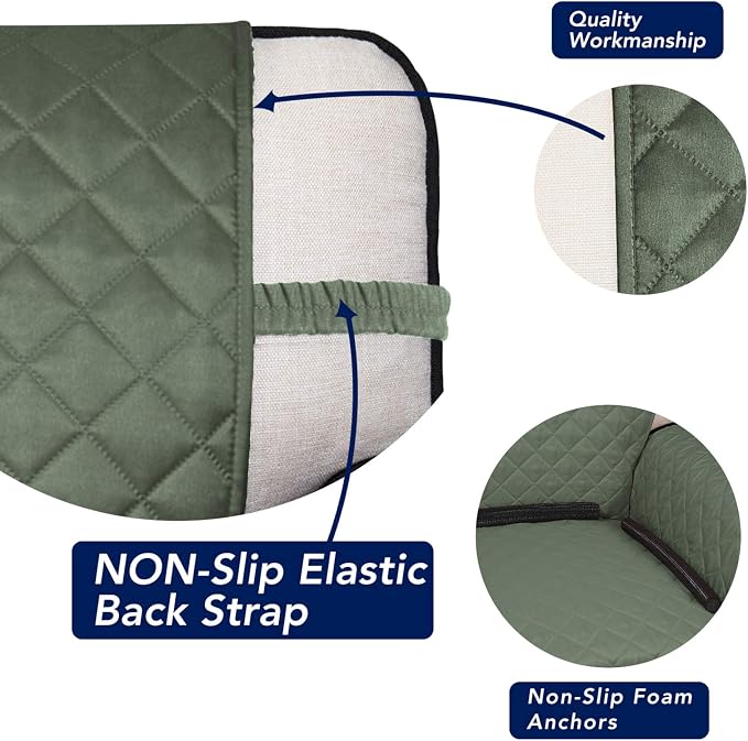 PureFit Reversible Quilted Sofa Cover, Water Resistant Slipcover Furniture - Image 3
