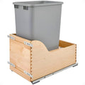 Rev-A-Shelf Pullout Trash Can for Kitchen Cabinet, Single 50 Qt Bin by Rev-A-Shelf