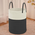 Large Woven Laundry Basket Hamper, 80L Cotton Rope Storage Bin by JMvicyroam