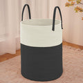 Large Woven Laundry Basket Hamper, 60L Cotton Rope Storage Bin by JMvicyroam