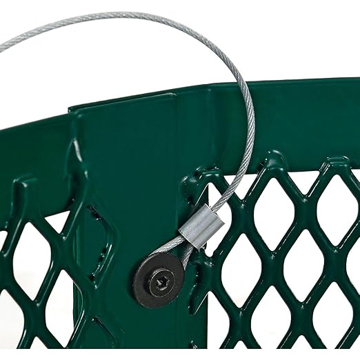 Global Industrial Outdoor Diamond Steel Trash Can - Image 8