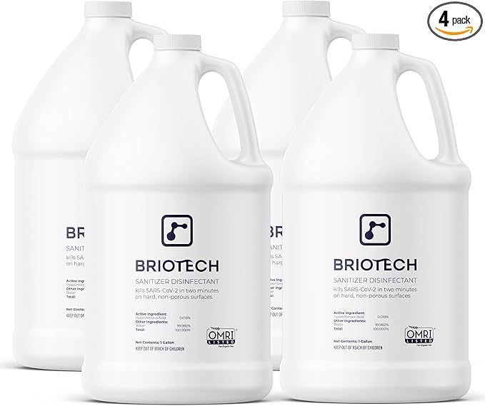 BRIOTECH Sanitizer Disinfectant Hypochlorous, Kill 99.99% of Viruses & Bacteria by BRIOTECHUSA