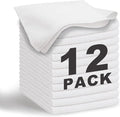 White Microfiber Cleaning Cloth 13"x13", Ultra Soft Absorbent Microfiber by WEAWE