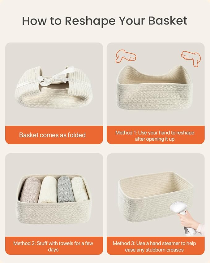Small Woven Basket, Storage Basket - Image 7