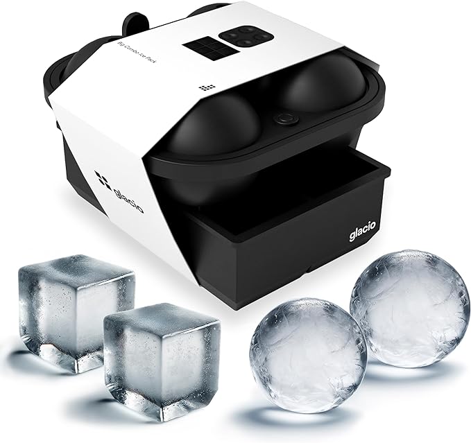 glacio Ball Ice Cube Tray and Big Ice Cube Molds by glacio