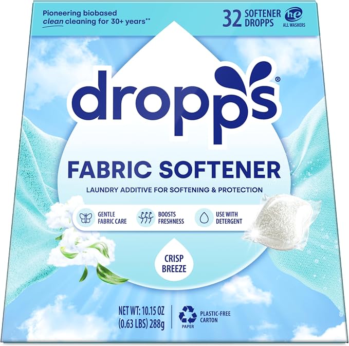 Dropps Laundry Fabric Softener Pods, Crisp Breeze by Dropps