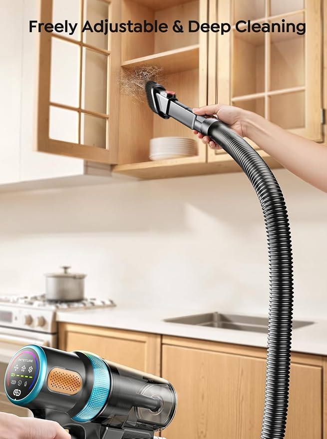 Cordless Vacuum Cleaner, Upgraded 600W 50Kpa 65Mins Vacuum Cleaners - Image 4