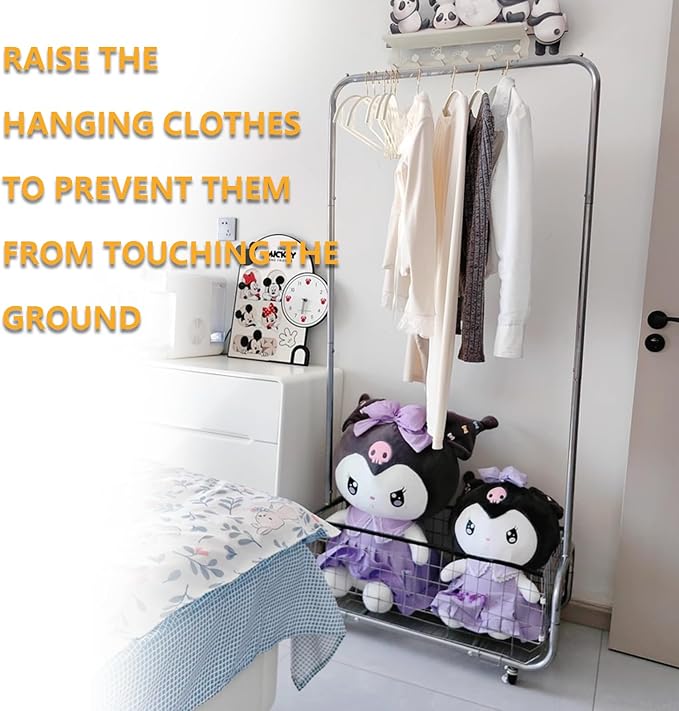 Garment Rack With Storage Baskets, Clothing Rack - Image 6