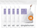 simplehuman Code H 100 Count, Dispenser Pack Custom Fit Liners, Drawstring by Simplehuman