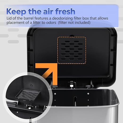 WLIVE 55 Liter Gallon Trash Can - Image 8