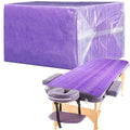 Breling 100 Pcs 31.5 x 71 Inch Disposable Bed Sheets Oil-proof PE Film Massage by Breling