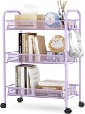 TOOLF 3-Tier Metal Rolling Cart, Mesh Wire Easy Assemble Utility Cart, Storage by TOOLF