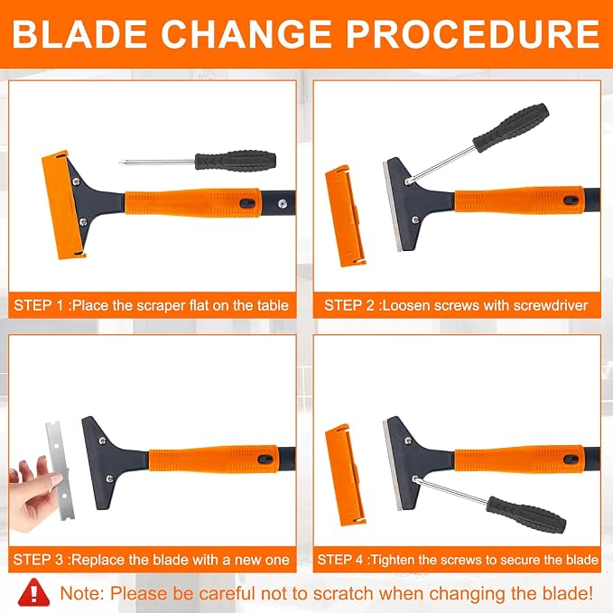 KeFanta Razor Blade Floor Scraper, Paint Scrapers - Image 6