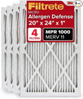 Filtrete 20x24x1 AC Furnace Air Filter, MERV 11, MPR 1000, Micro Allergen by Filtrete
