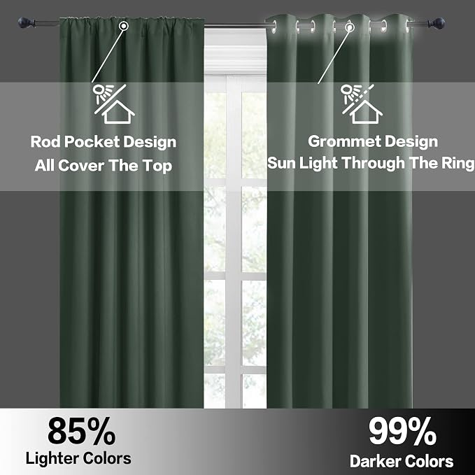 RYB HOME RV Camper Door Window Curtains -Blackout Privacy Curtains & Drapes - Image 6
